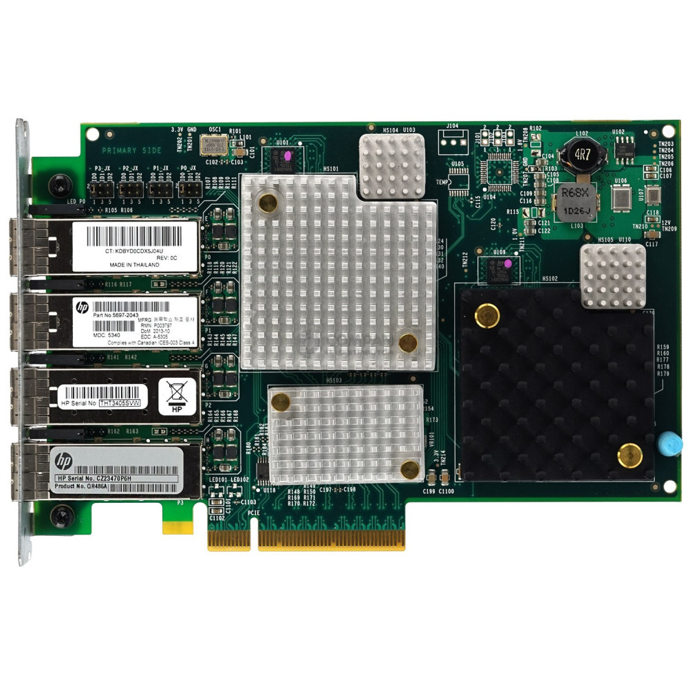 QR486A HP 3PAR STORESERV 7000 4-PORT 8GB/SEC FIBRE CHANNEL ADAPTER