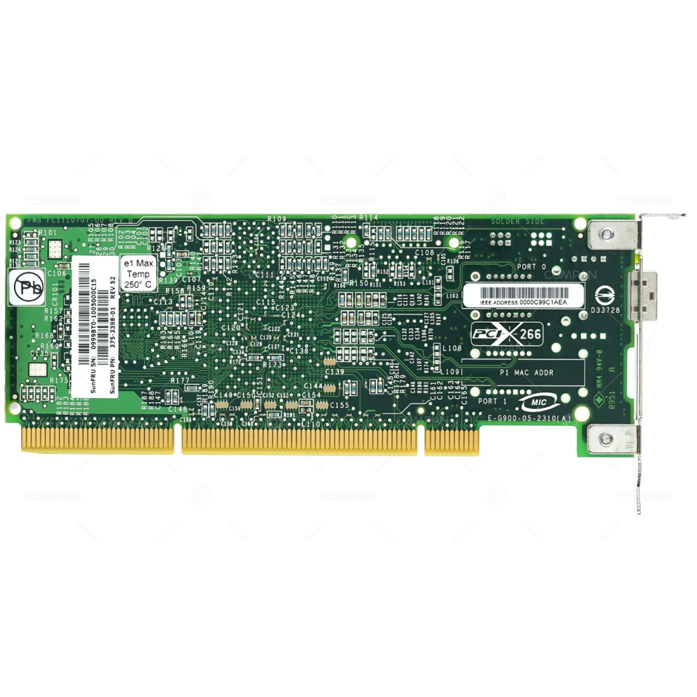 375-3398-01 LP SUN SINGLE PORT 4GB SFP FC PCI-X ADAPTER LOW PROFILE