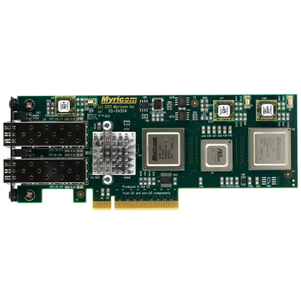 10G-PCIE2-8C2-2S MYRICOM 10GB DUAL PORT PCI-E ETHERNET ADAPTER