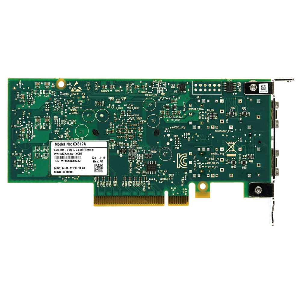 MCX312A-XCBT LP MELLANOX CONNECTX-3 EN DUAL PORT SFP+ 10GB ADAPTER LOW PROFILE