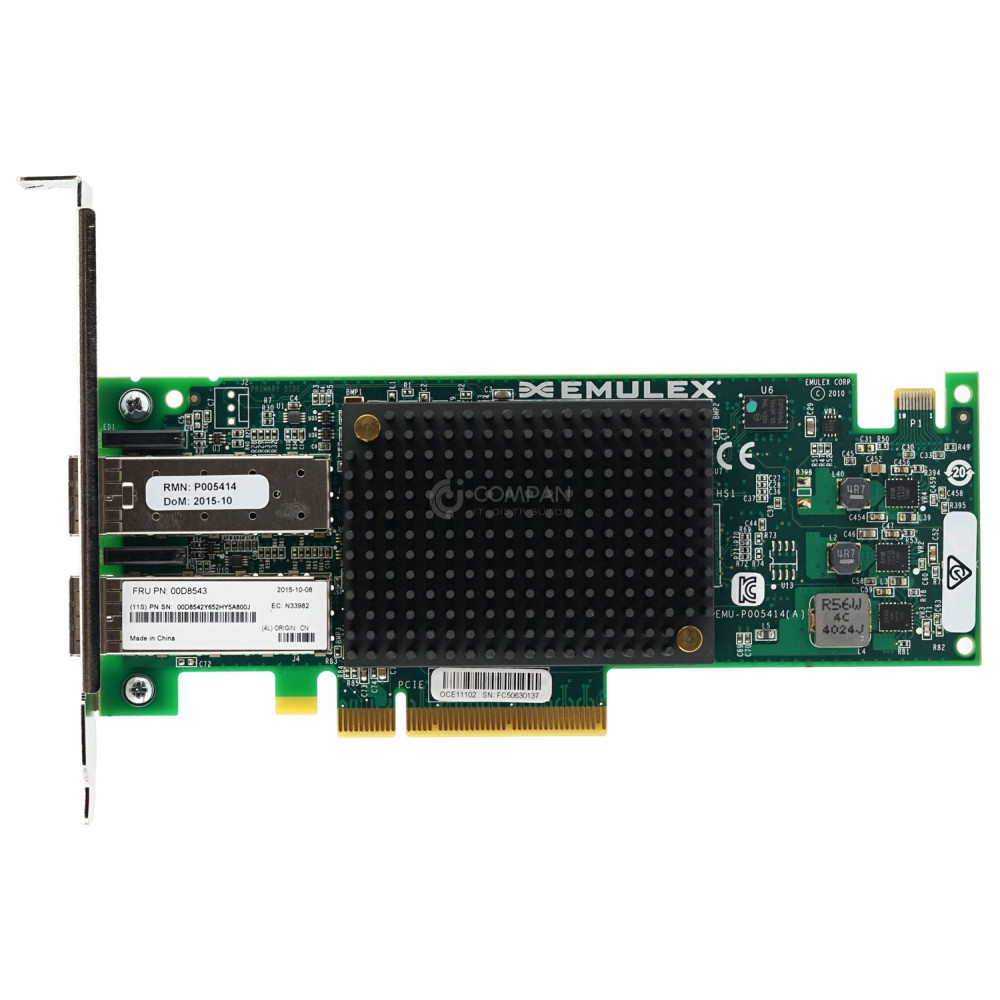 00D8543 IBM EMULEX DUAL PORT PCIE 10GBE