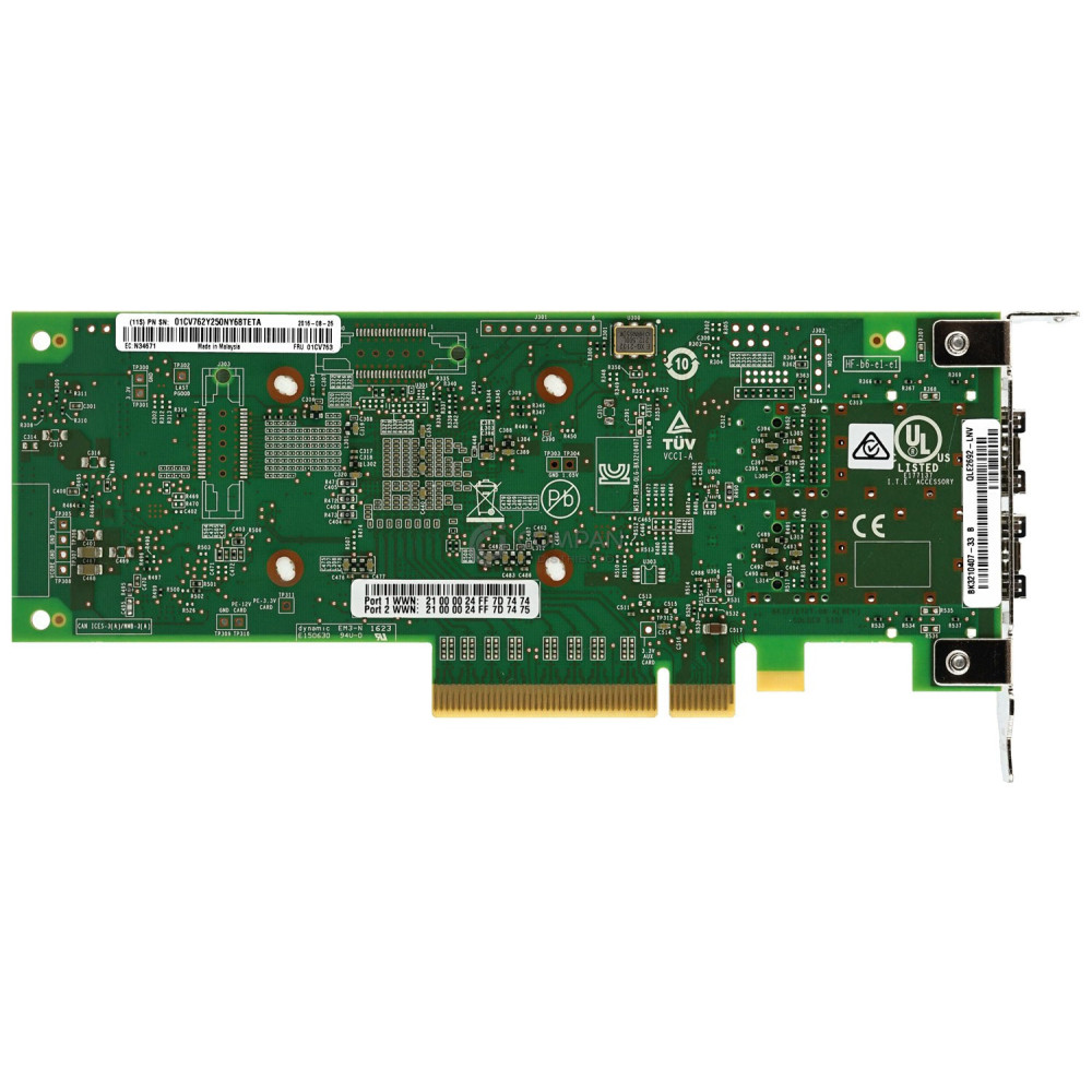 01CV763 LP IBM QLE2692 16GB DUAL PORT ADAPTER LOW PROFILE