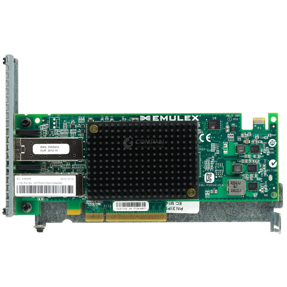 31P1533 IBM DUAL PORT 10GB SFP+ FC PCI-E X8 NETWORK ADAPTER