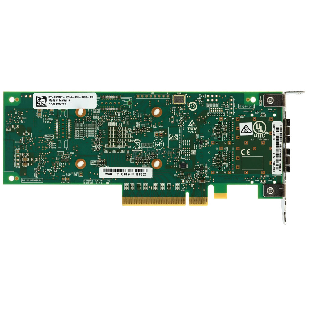 WVT0T LP DELL QLE2692L-DEL 16GB DUAL PORT ADAPTER FC PCIE LOW PROFILE