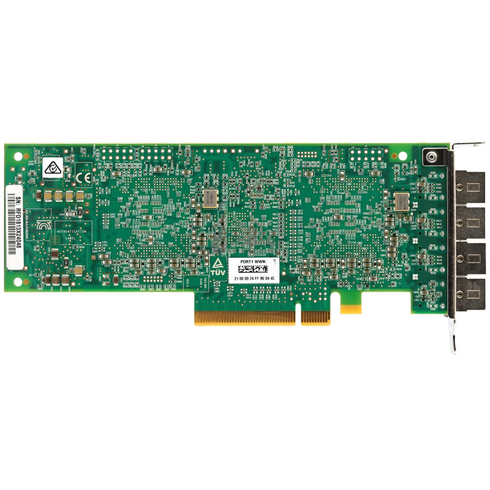 00WT107 LP IBM QLE2564L QUAD-PORT 8GB SFP+ ADAPTER FOR IBM E880 PSERIES POWER8