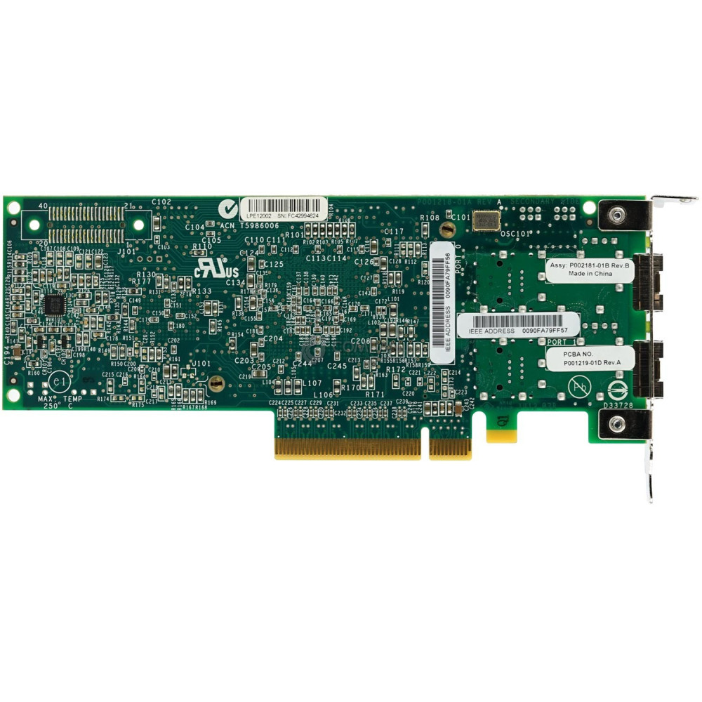 42D0500 LP IBM DUAL PORT 8GB SFP+ FC HOST BUS ADAPTER PCI-E LOW PROFILE