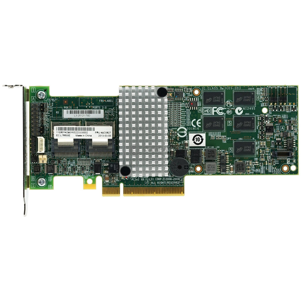 46C8927 LP IBM M5015 6GB SAS/SATA RAID CONTROLLER PCI-E ADAPTER LOW PROFILE