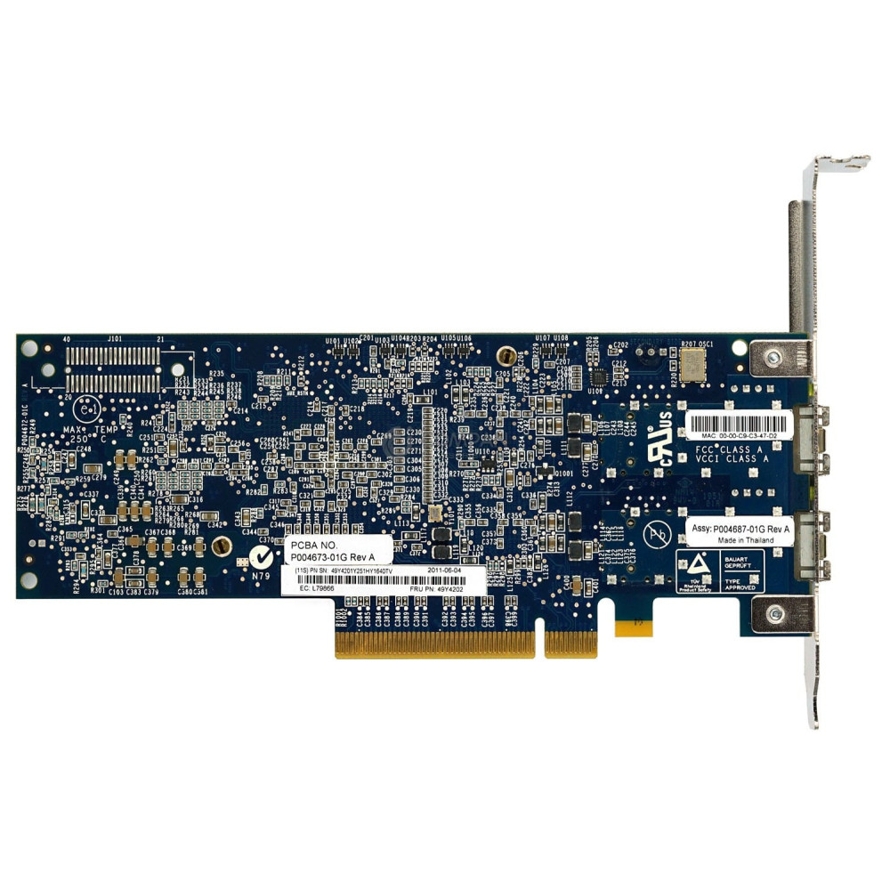 49Y4202 IBM EMULEX 10GBE DUAL PORT PCI-E ETHERNET ADAPTER