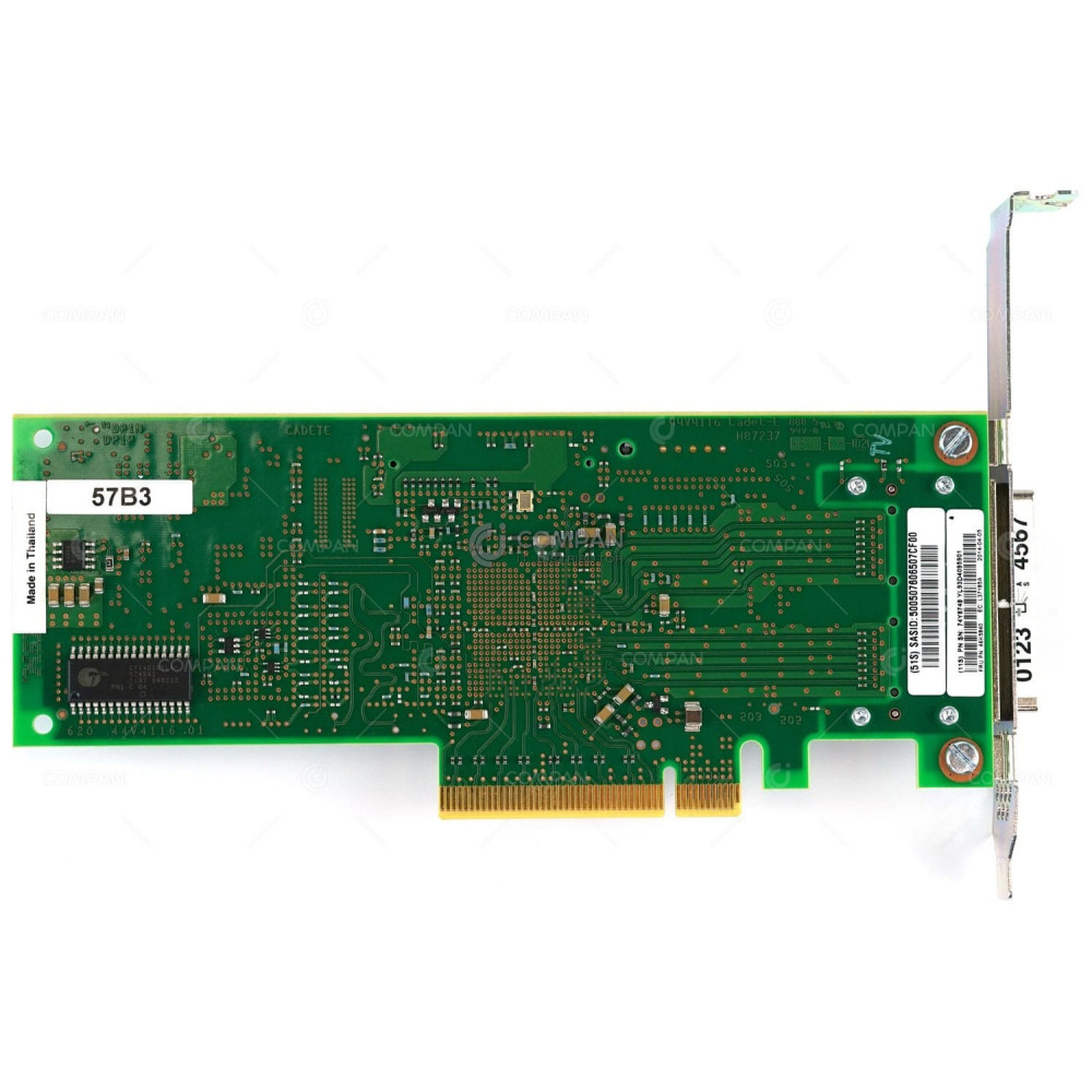 57B3 IBM SAS 3GB 2-PORT PCIE X8 DISK/TAPE ADAPTER FOR IBM PSERIES POWER8 7