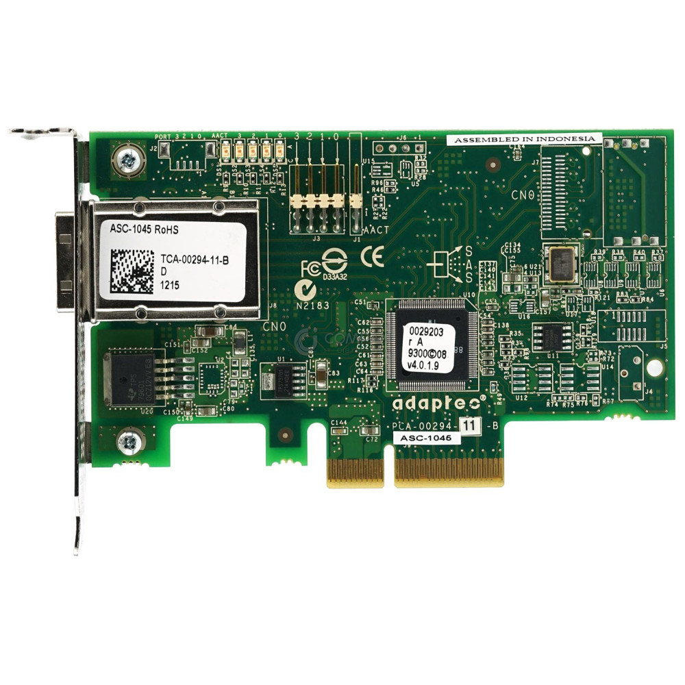 ASC-1045 LP ADAPTEC 4-PORT PCI-E HOST BUS ADAPTER LOW PROFILE