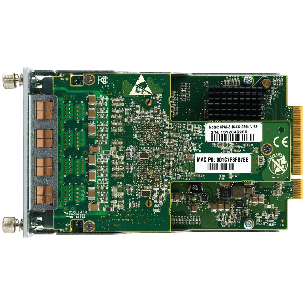 CPAC-8-1C-SG-13500 CHECK POINT 8X10/100/1000BASE-T RJ45 PORT INTERFACE CARD -
