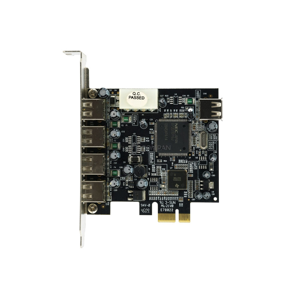 PI40101-7X2A NEC 4+1 PORTS USB 2.0 EXTERNAL PCIE CARD