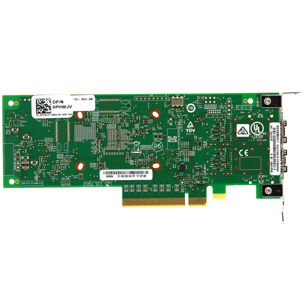 PHWJV LP DELL QLOGIC QLE2742L-DEL 32GB FIBRE CHANNEL DUAL-PORT LOW PROFILE