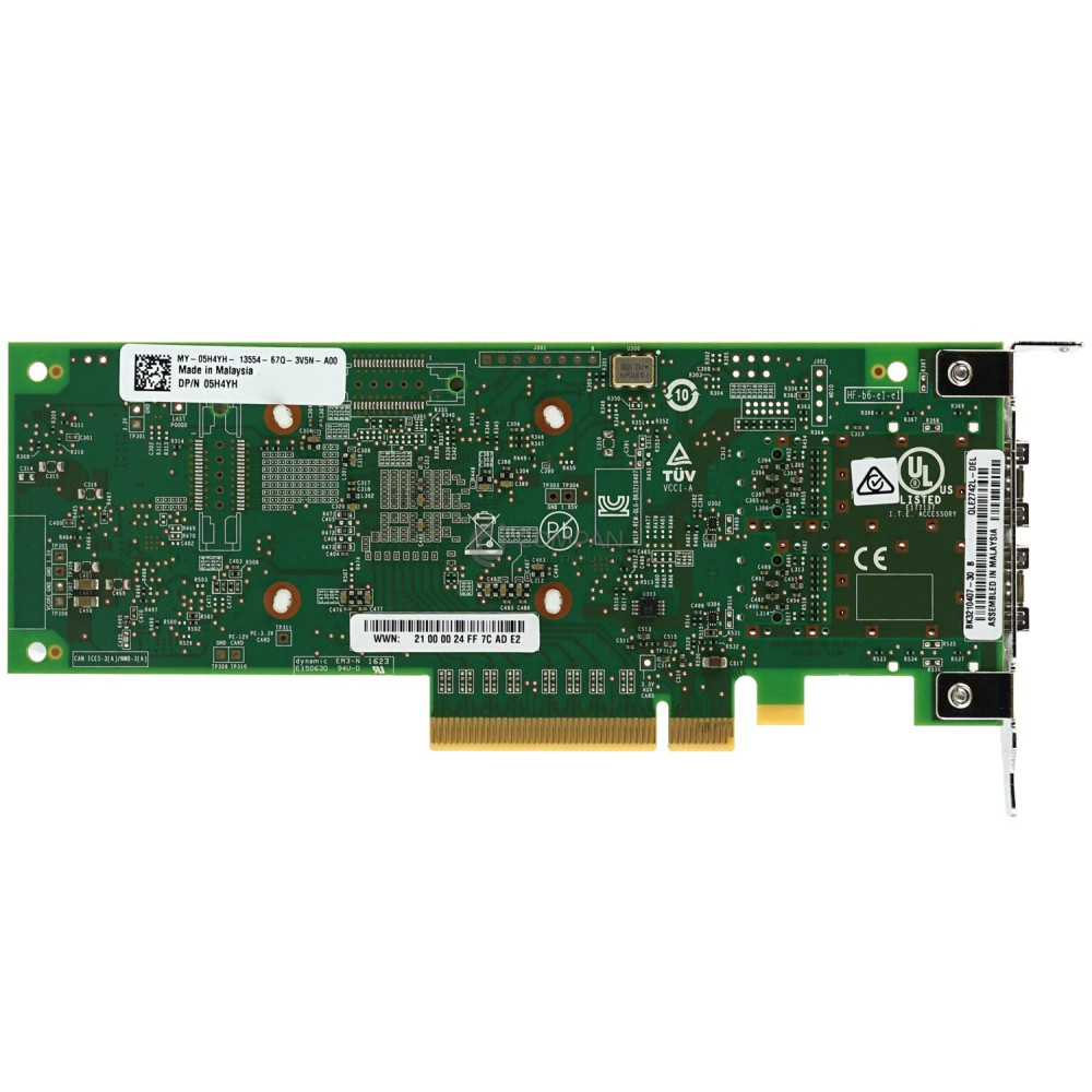 5H4YH LP DELL QLE2742L-DEL 32GB DUAL PORT SFP+ HBA ADAPTER FC PCIE LOW PROFILE