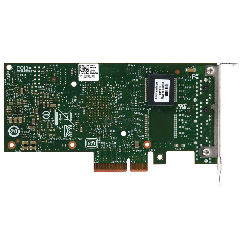 8WWC9 LP DELL INTEL I350 DUAL PORT 1 GB PCI-E NETWORK INTERFACE CARD LOW PROFILE