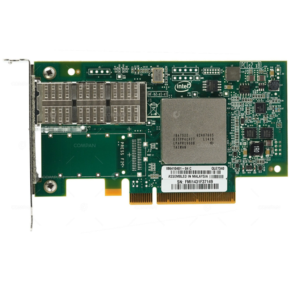 IB6410401-04 LP QLOGIC QLE7340 40GB SINGLE PORT INFINIBAND PCI-E ADAPTER LOW PROFILE IB6410401-04 C LP, QLE7340 LP