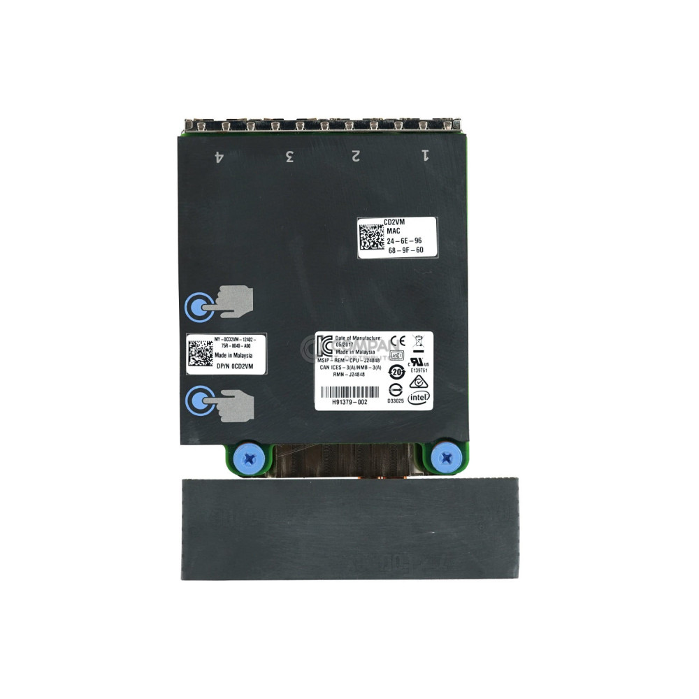 CD2VM / DELL POWEREDGE INTEL QUAD PORT X550 NETWORK DAUGHTER CARD