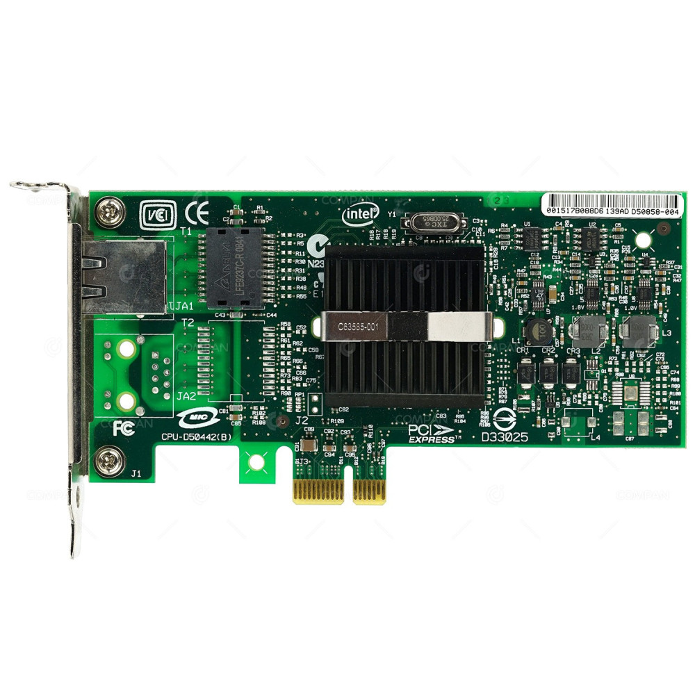 D50858-004 LP INTEL PRO1000 PT 1-PORT 1GB RJ-45 SERVER ADAPTER PCI-E LOW PROFILE