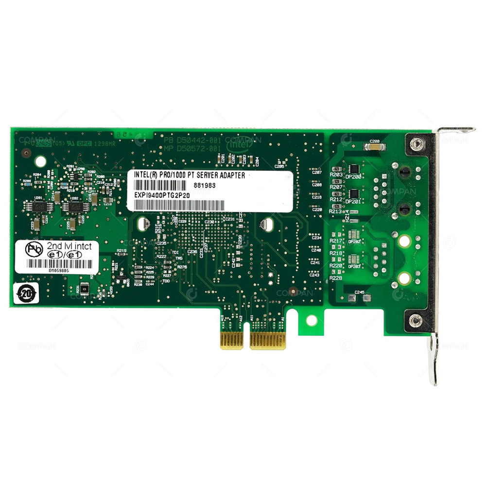D50858-004 LP INTEL PRO1000 PT 1-PORT 1GB RJ-45 SERVER ADAPTER PCI-E LOW PROFILE