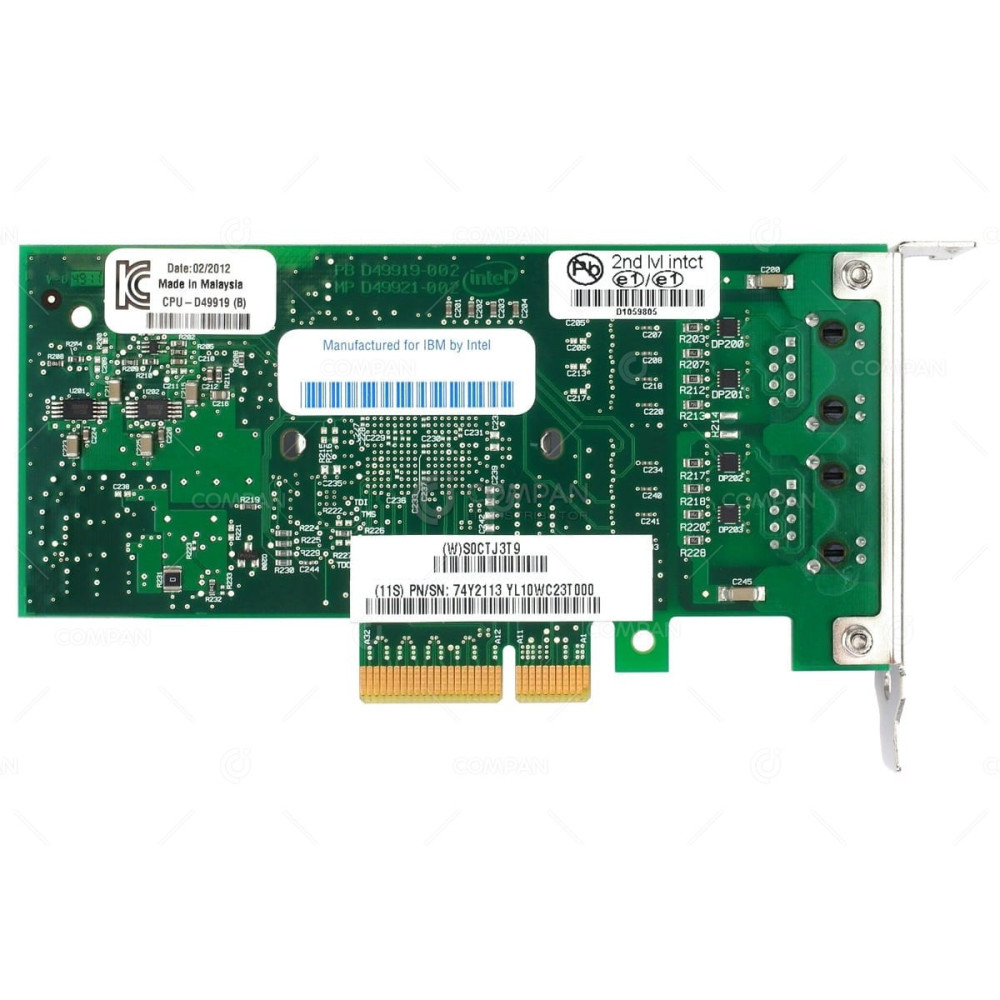 5767 LP IBM DUAL PORT INTEL 1GB ETHERNET ADAPTER FOR PSERIES POWER7 LOW PROFILE E34292-006, E34292-005, 74Y2113