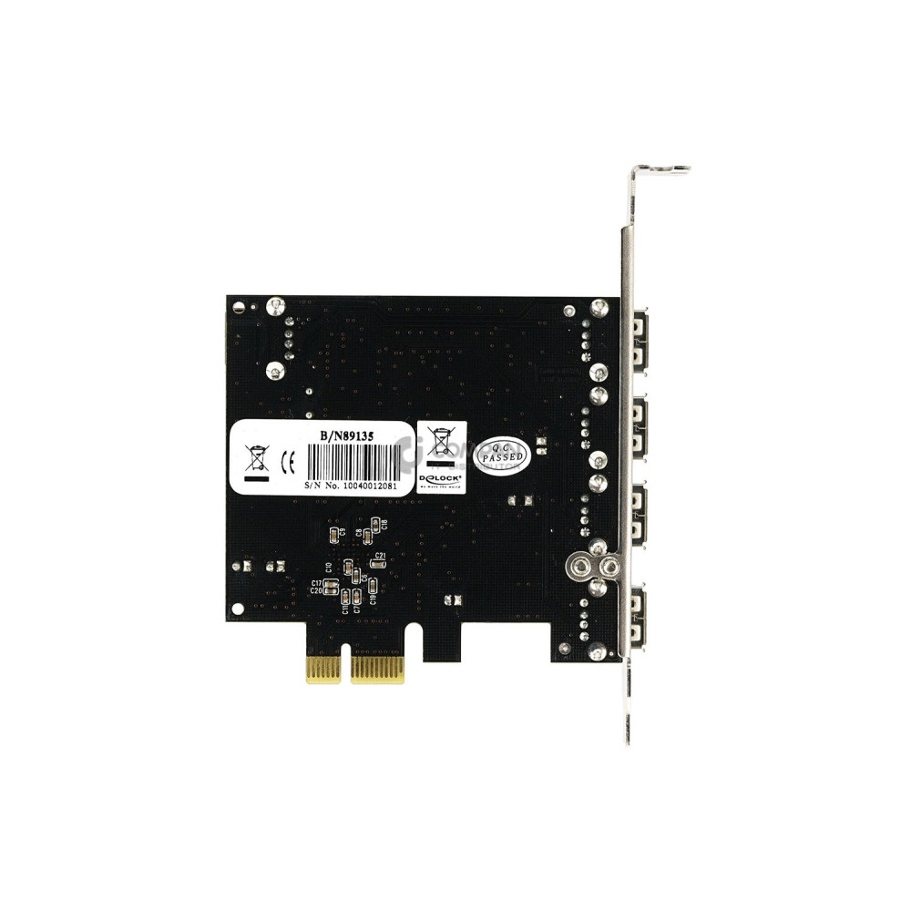 N89135 DELOCK PCI EXPRESS CARD  4 X USB 3.0 USB ADAPTER PCIE 2.0 USB 3.0 X 4 B/N89135