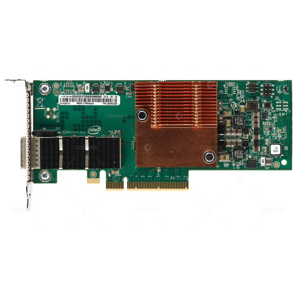 00WE025 LP LENOVO NIC SINGLE PORT 100GB QSFP28 PCI-E 3.0 X8 HFA INTEL OPA 100 ADAPTER FOR X3550 X3650 LENOVO THINKSYSTEMS LOW PROFILE