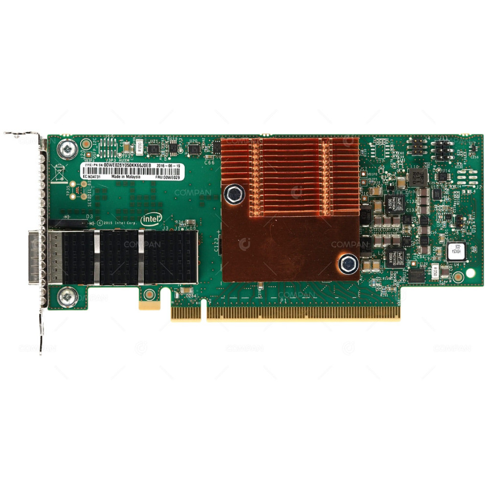 00WE029 LP LENOVO NIC SINGLE PORT 100GB QSFP28 PCI-E 3.0 X16 HFA INTEL OPA 100 ADAPTER FOR X3550 X3650 LENOVO THINKSYSTEMS LOW PROFILE