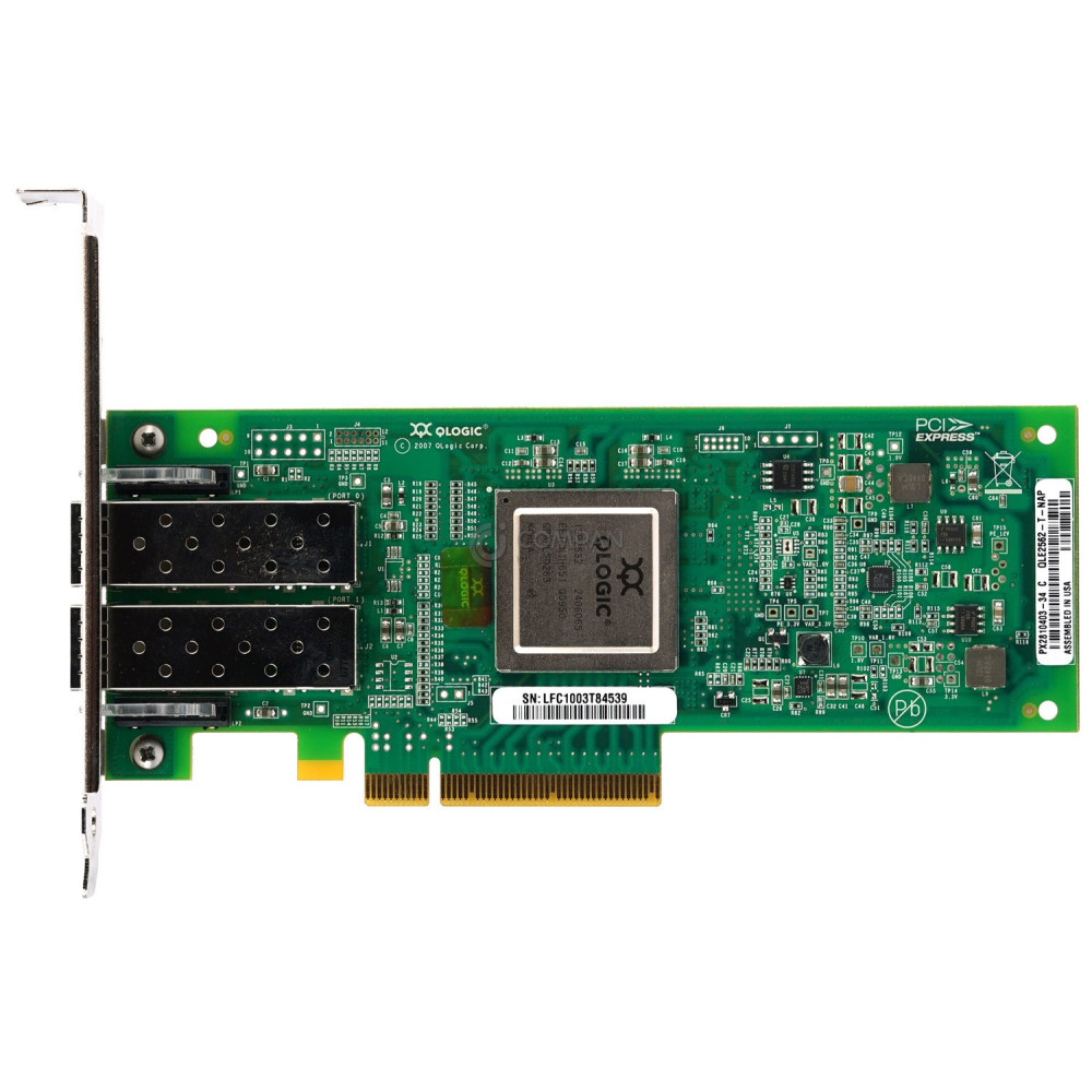 111-00480+B0 NETAPP QLOGIC QLE2562 8GB FC DUAL PORT PCI-E ADAPTER QLE2562-T-NAP, PX2810403-34