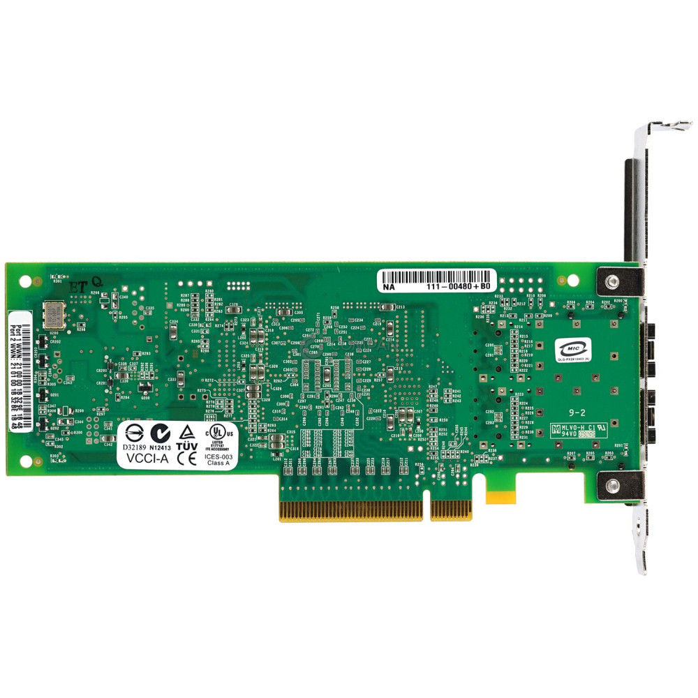111-00480+B0 NETAPP QLOGIC QLE2562 8GB FC DUAL PORT PCI-E ADAPTER QLE2562-T-NAP, PX2810403-34
