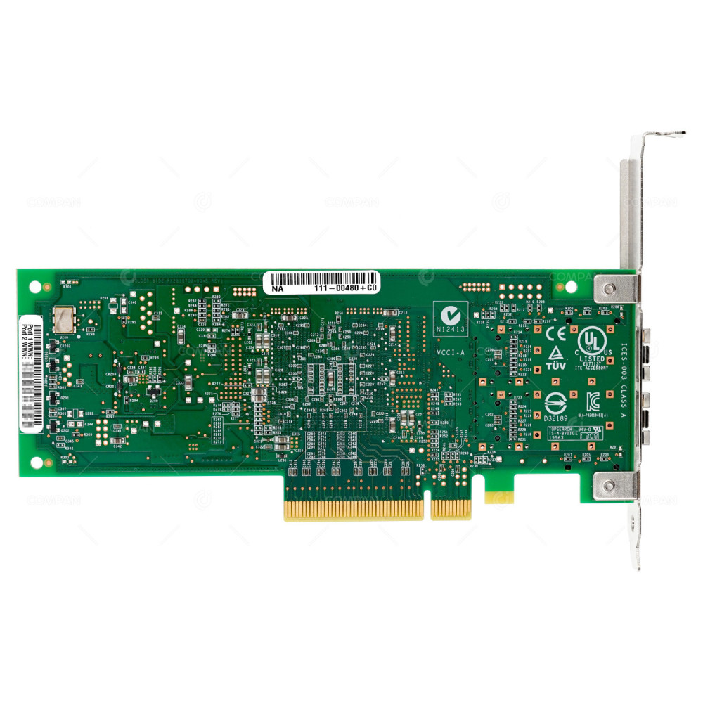 111-00480+C0 NETAPP QLOGIC QLE2562 8GB FC DUAL PORT PCI-E ADAPTER FOR FAS3210/FAS3240 QLE2562-T-NAP, PX2810403-34