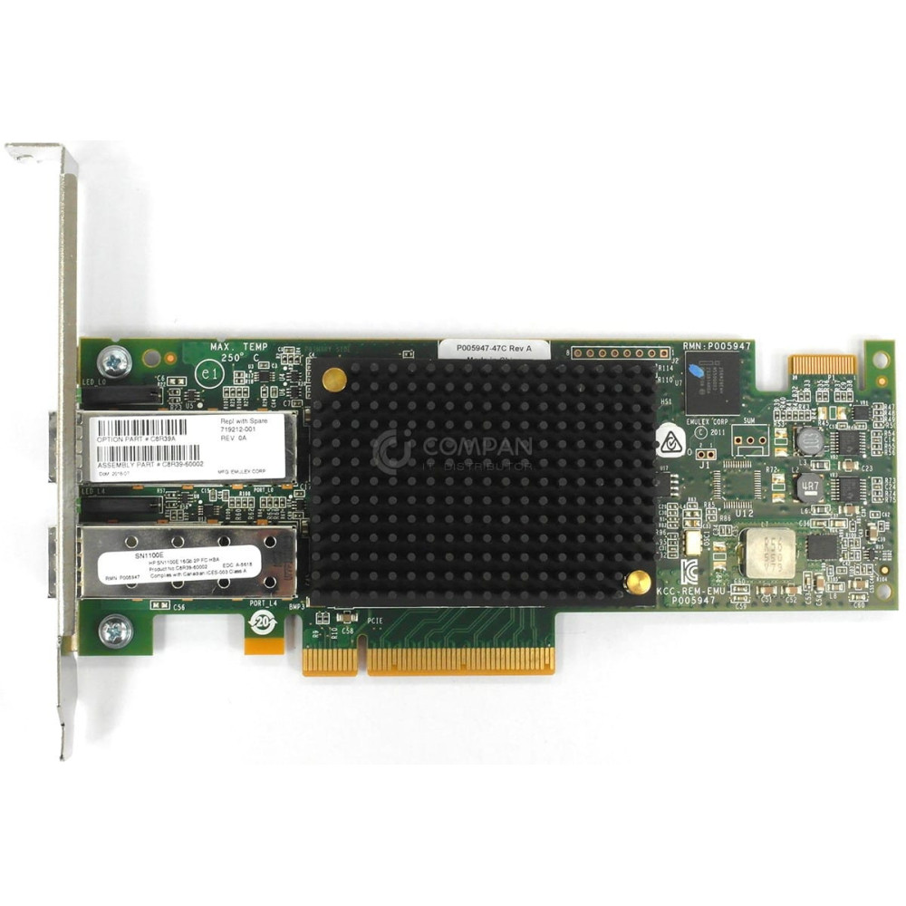 719212-001 / HP SN1100E 16GB DUAL PORT FC HBA C8R39A