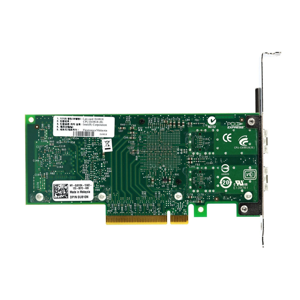 U810N DELL 10GB ETHERNET 2P X520-DA2 CONVERGED NETWORK ADAPTER 0U810N
