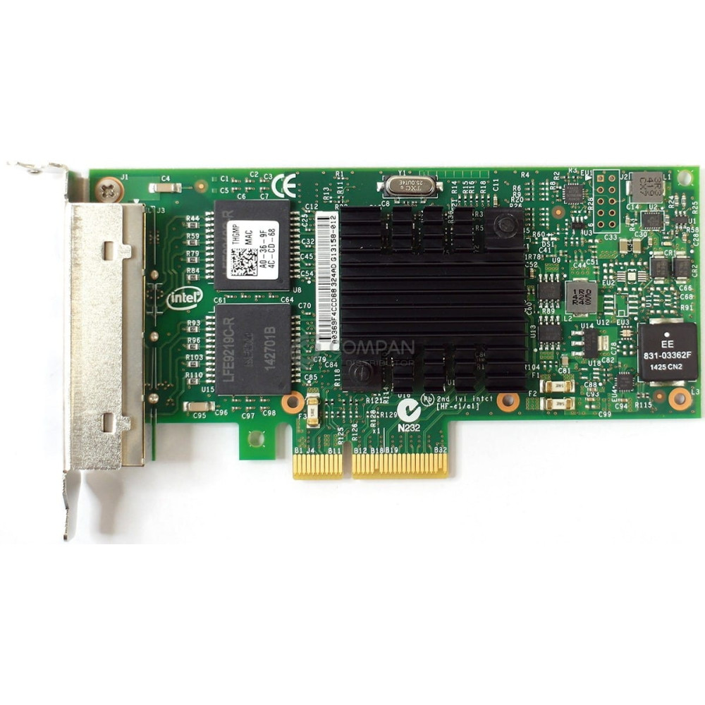 THGMP LP DELL INTEL I350-T4 QUAD PORT ETHERNET ADAPTER PCI-E LOW PROFILE 0THGMP