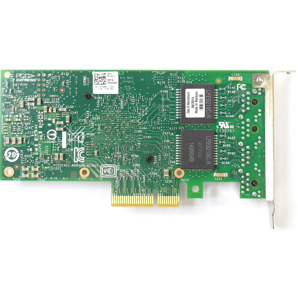 THGMP LP DELL INTEL I350-T4 QUAD PORT ETHERNET ADAPTER PCI-E LOW PROFILE 0THGMP