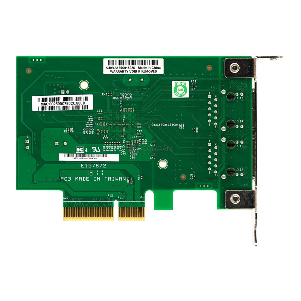 AOC-SGP-I2 LP SUPERMICRO DUAL PORT GIGABIT ETHERNET ADAPTER PCIE X4 LOW PROFILE E157872