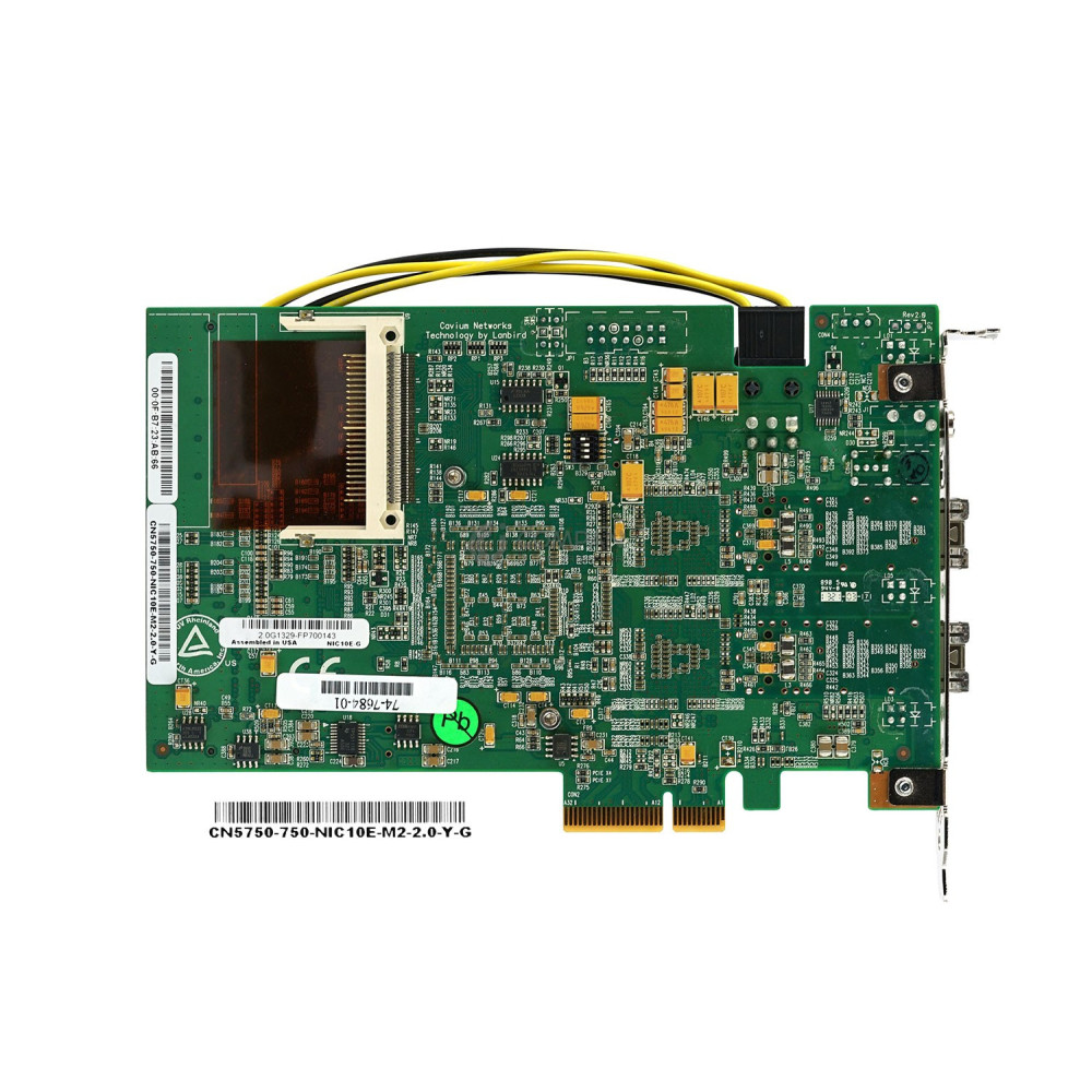 CN5750-750-NIC10E-M2-2.0-Y-G CAVIUM CN5750 10GB DUAL PORT INTELLIGENT NETWORK ADAPTER NIC10E-G, 74-7684-01