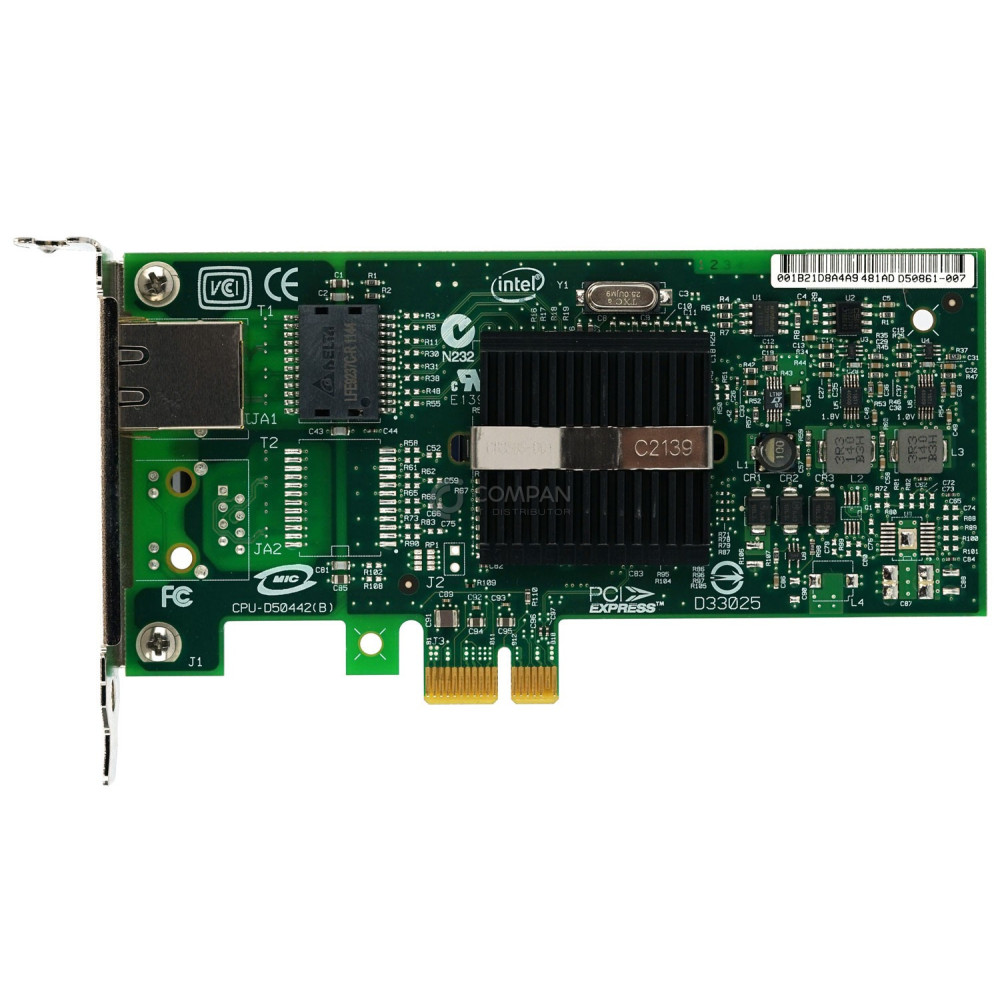 D50861-007 INTEL PRO/1000 SINGLE PORT SERVER ADAPTER PCI-E -