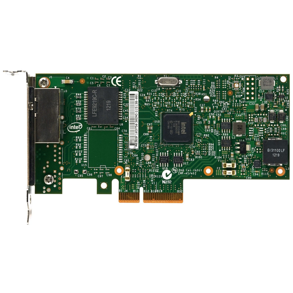 G15138-001 LP INTEL I350-T2 DUAL-PORT GIGABIT  ETHERNET PCIE ADAPTER LOW PROFILE I350-T2, I350T2BLK