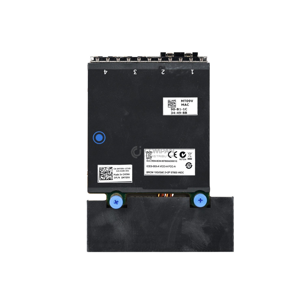 MT09V DELL BROADCOM 57800S QUAD PORT SFP+ NETWORK DAUGHTER CARD 0MT09V