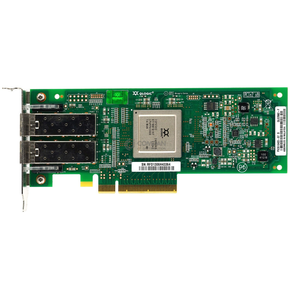 PX2810403-57 QLOGIC QLE2562 8GB DUAL PORT FC ADAPTER LOW PROFILE QLE2562-F