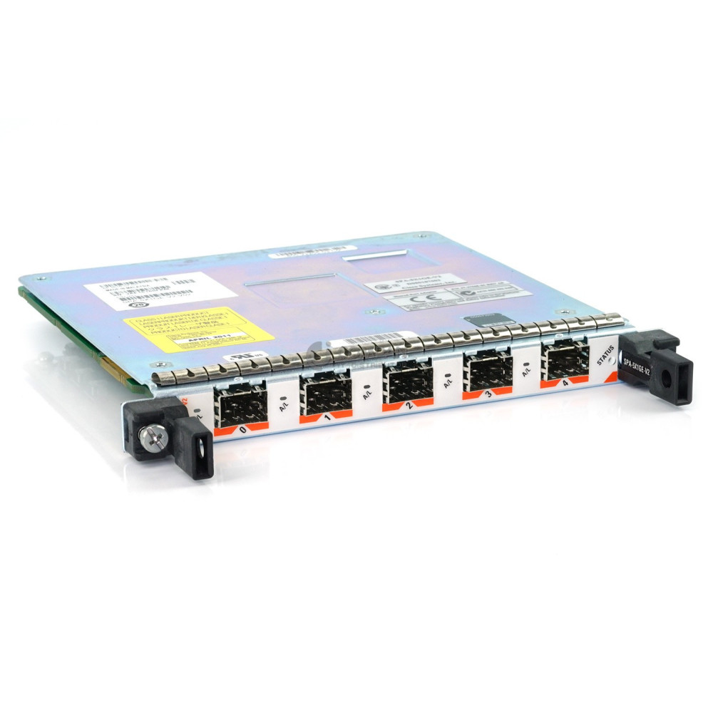 SPA-5X1GE CISCO 5-PORT 1GB SFP SHARED PORT ADAPTER FOR ASR1004 68-4307-02, 68-2616-02