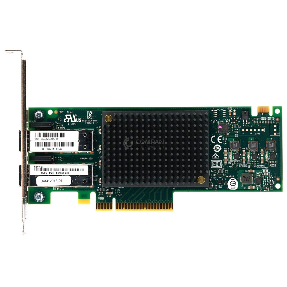 UCSC-PCIE-BD16GF CISCO EMULEX LPE31002 16GB DUAL PORT FC ADAPTER 30-100212-01
