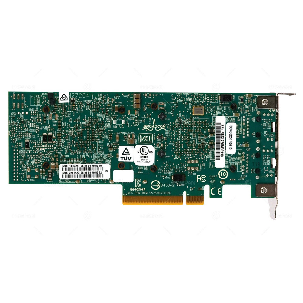 EN0X LP IBM DUAL PORT 10GB RJ-45 LOW PROFILE ADAPTER FOR S822 PSERIES POWER8