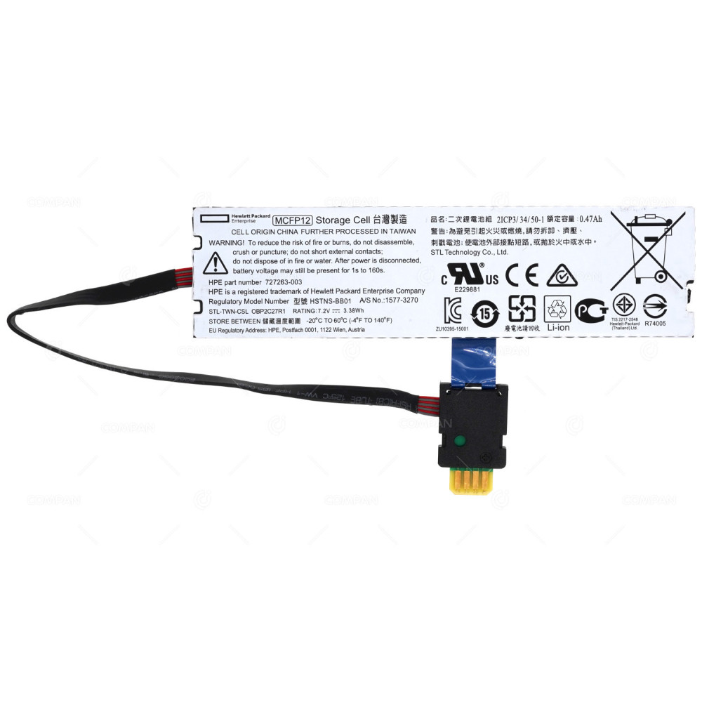 871265-001 HP 12W 7.2V MEGACELL CAPACITOR BATTERY PACK FOR HP PROLIANT