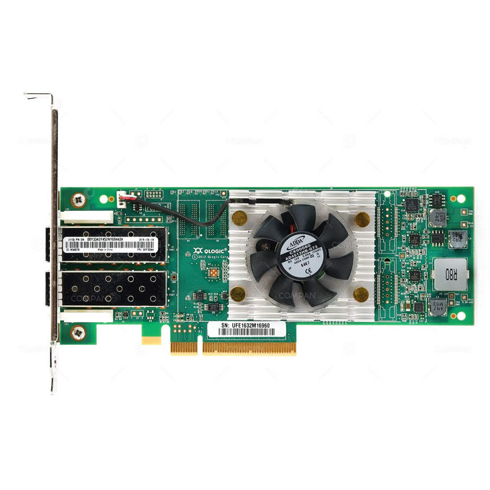 00Y3344 IBM QLOGIC QLE2662-LNVX DUAL PORT 16GB FIBRE CHANNEL HBA PCI-E ADAPTER FOR IBM SYSTEM X