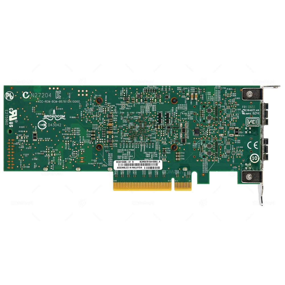 050-0045-01 LP EMC DUAL PORT 10GE SFP PCI-E2 ADAPTER LOW PROFILE FOR ISILION X210 S210 X410 NL410