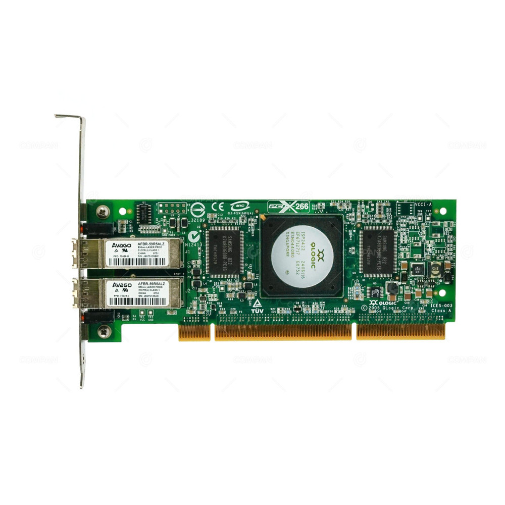 418936-001 HP QLOGIC QLA2462 DUAL PORT 4GB PCI-X 2.0 TO FIBER CHANNEL FC HOST BUS ADAPTER HBA STORAGEWORKS FC1243