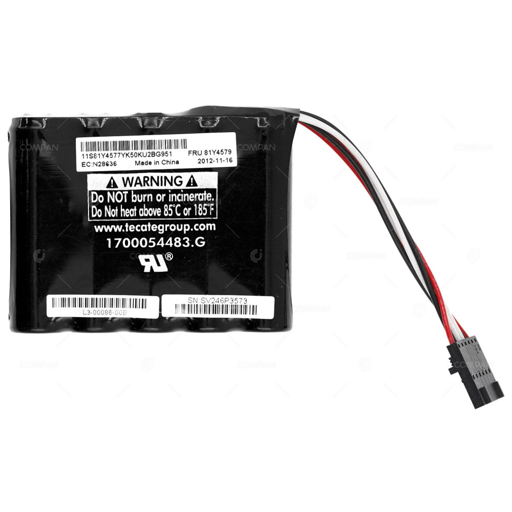 81Y4579 / IBM SERVERAID M5100 13.5V 6.4F SERIES BATTERY CAPACITOR PACK