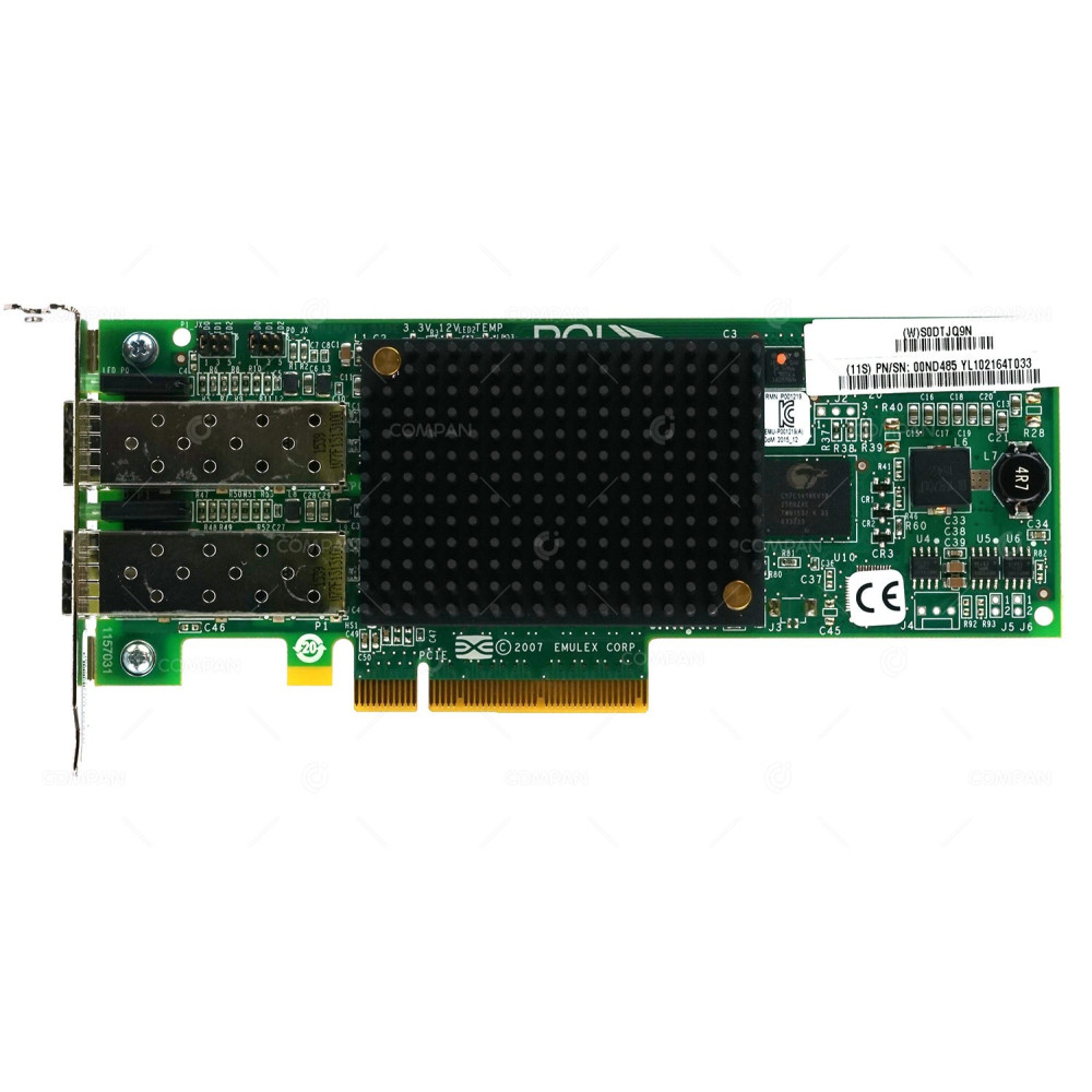 577D LP IBM EMULEX LPE12002 DUAL PORT 8GB FC ADAPTER PCI-E PSERIES POWER7 LOW PROFILE