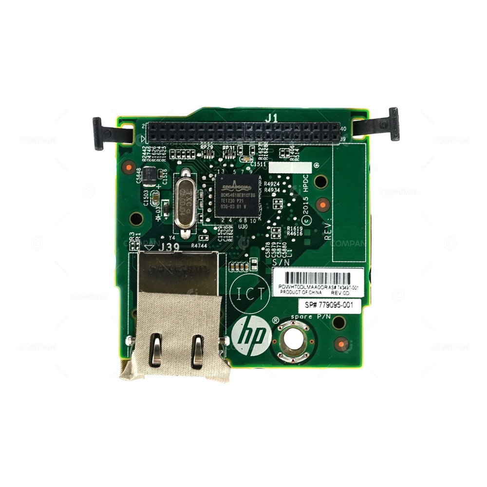779095-001 HP SINGLE PORT RJ-45 OPTIONAL ILO INTEGRATED LIGHTS OUT NIC PCA ADAPTER MODULE FOR DL160 G9